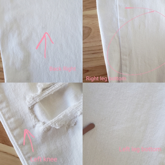 Levi's 721 Jeans Women's Size 30 High-rise Skinny Ankle Distressed White Denim - Picture 13 of 15